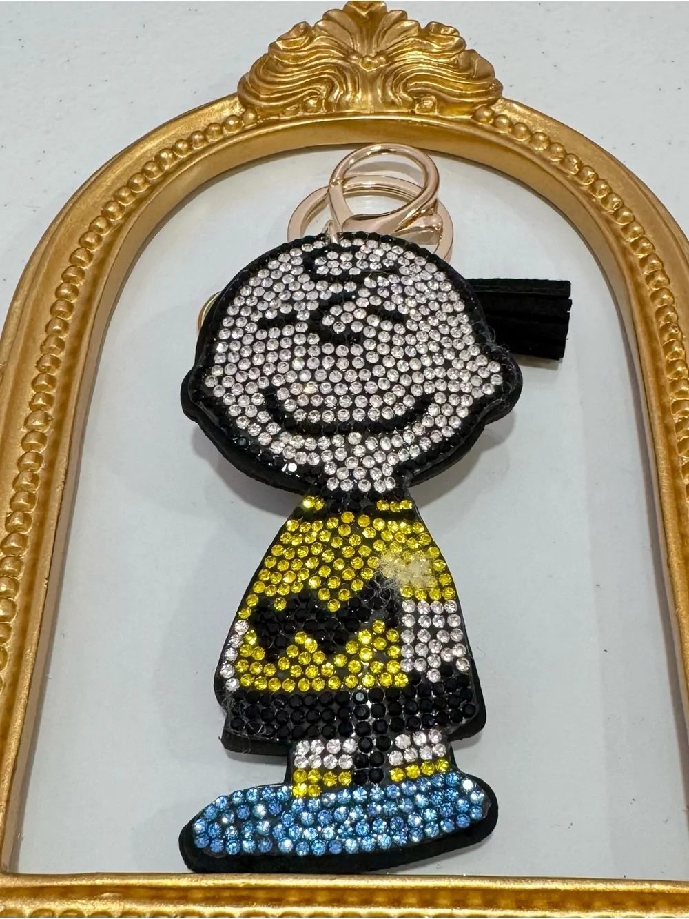 New Crystal-Embellished Charlie Brown Keychain
